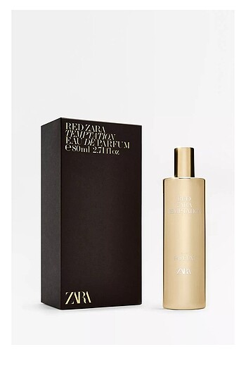 Zara red temptation özel gold şişe