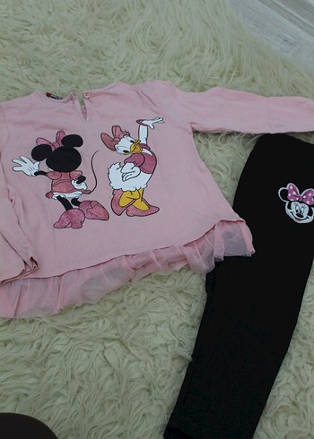 Pembe Uzun Kollu Kız Bebek Takım - Görsel 2