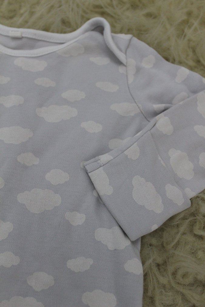 Gri Uzun Kollu Bebek Tulum - Görsel 2