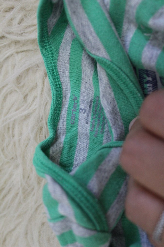 Uzun Kollu Çizgili Pamuklu Bebek Body - Görsel 2