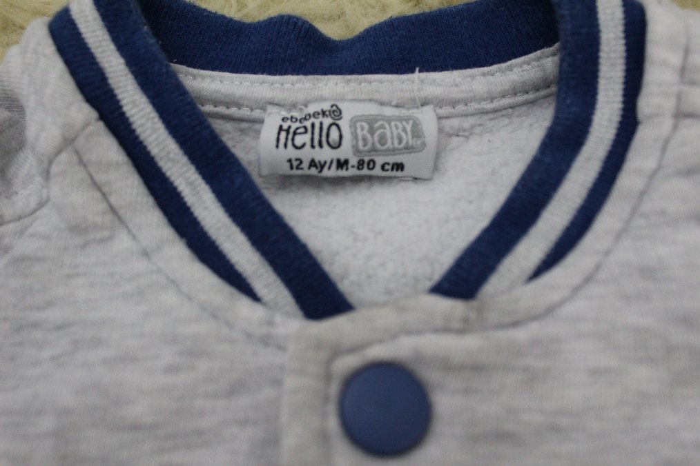 Düğmeli Gri Erkek Çocuk Ceket - Görsel 2