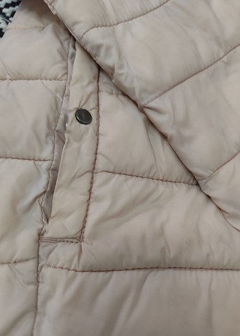 pudra Midi Street Wear Kadın Mont - Görsel 2