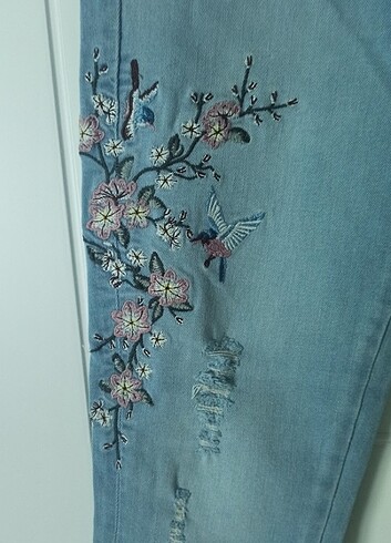 36 Beden mavi Renk Koton Jean 