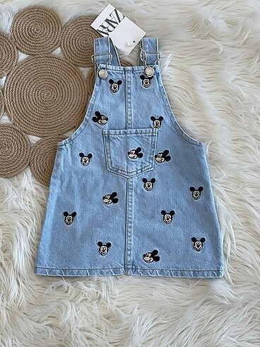 Zara mickey mouse kot jile elbise
