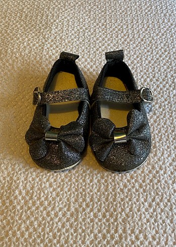 Kemerli Koyu Gri Kız Çocuk Babet Ayakkabı - Görsel 2