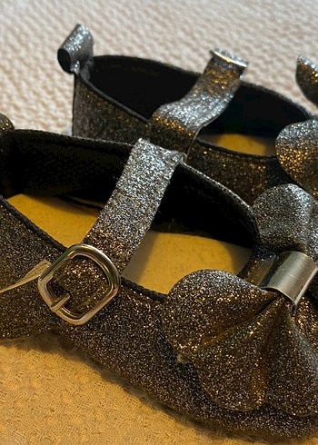 Kemerli Koyu Gri Kız Çocuk Babet Ayakkabı - Görsel 5