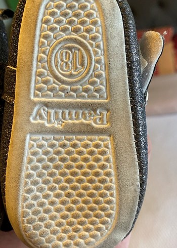 Kemerli Koyu Gri Kız Çocuk Babet Ayakkabı - Görsel 6