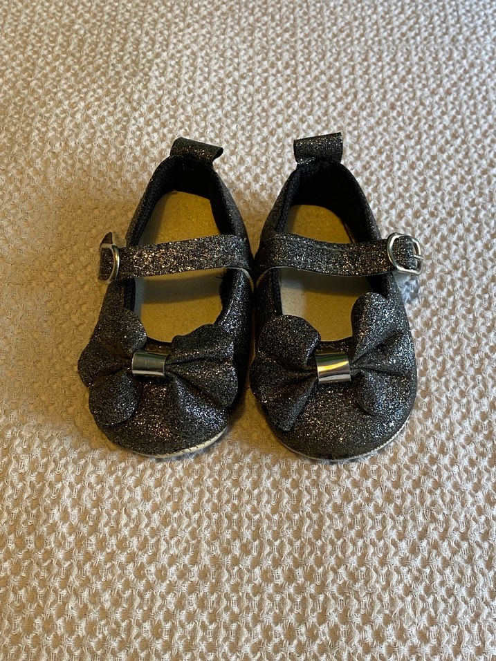 Kemerli Koyu Gri Kız Çocuk Babet Ayakkabı - Görsel 2