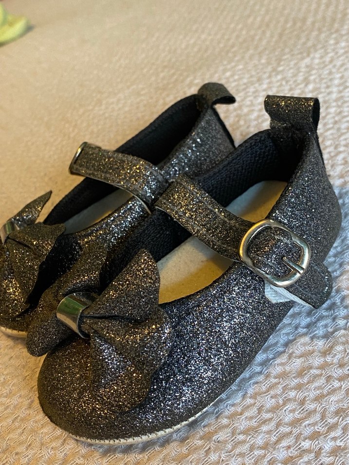 Kemerli Koyu Gri Kız Çocuk Babet Ayakkabı - Görsel 3