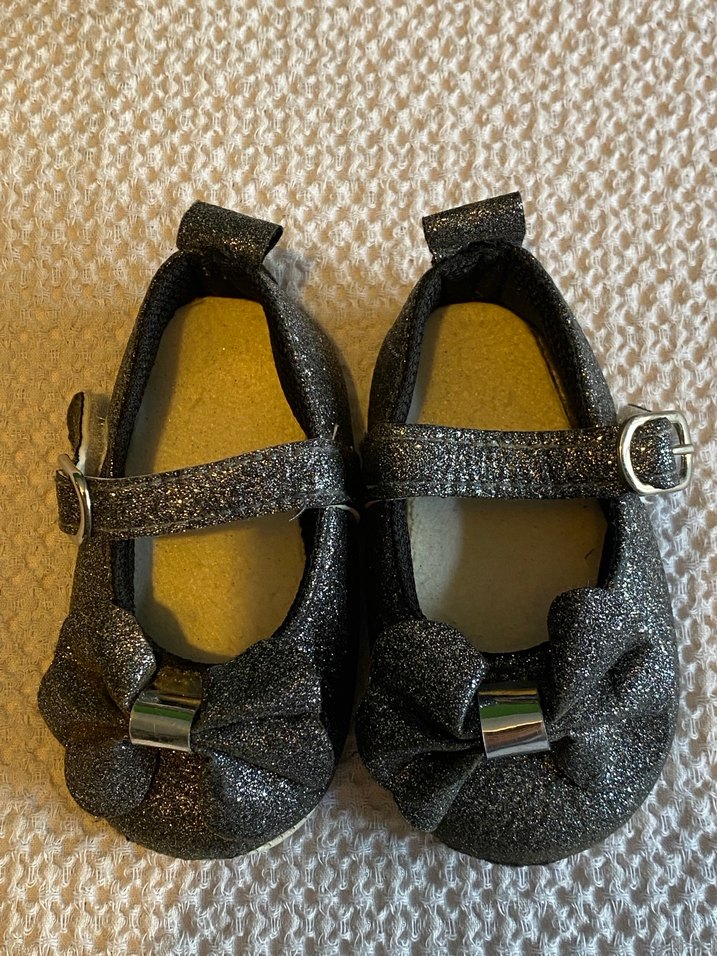 Kemerli Koyu Gri Kız Çocuk Babet Ayakkabı - Görsel 4