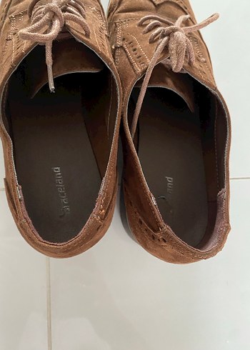 Kahverengi Süet Kadın Oxford Ayakkabı - Görsel 4