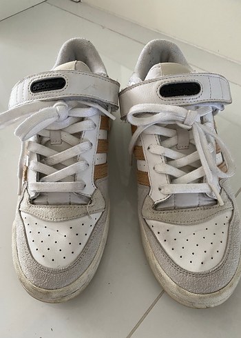 Adidas kadın beyaz sneaker - Görsel 5