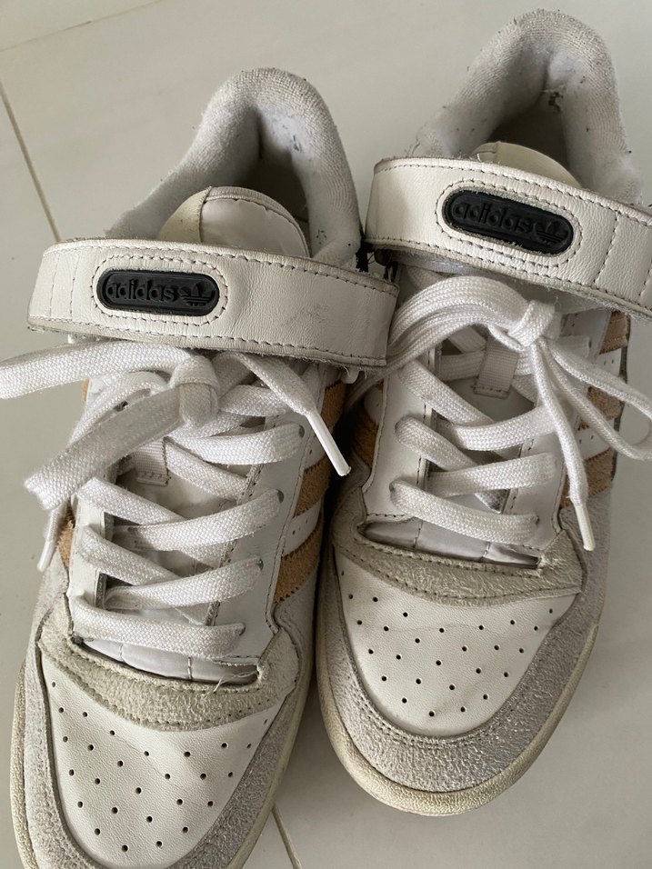 Adidas kadın beyaz sneaker - Görsel 4