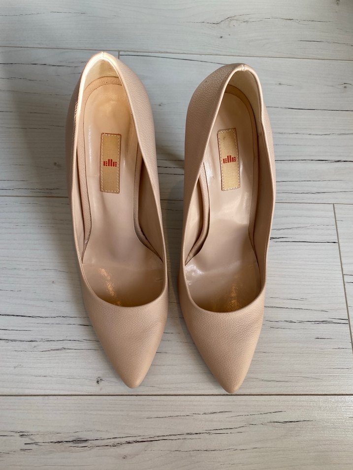 Elle Bej Stiletto Topuklu Kadın Ayakkabı 40 - Görsel 2