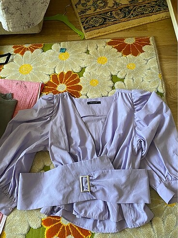 Lila tatlı bluz