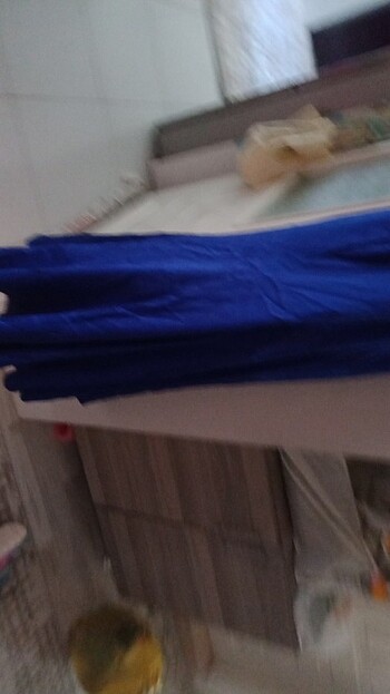 l Beden mavi Renk Abiye balık model parlement rengi taşlı elbise tarpatanli assagi
