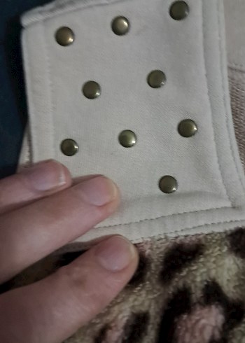 Kahverengi Leopar Desenli Çocuk yeleği - Görsel 2