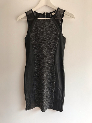 H&M Transparan omuz detaylı elbise 