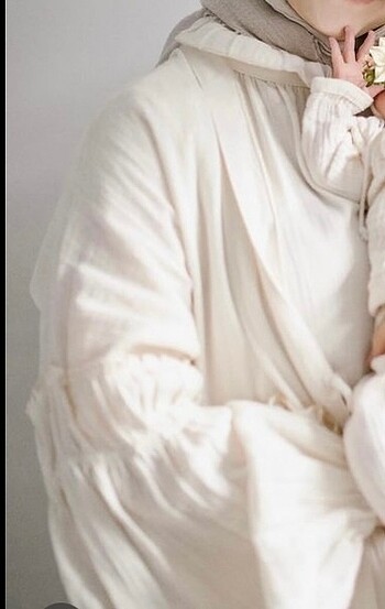 Müslin ikili elbise - Görsel 5