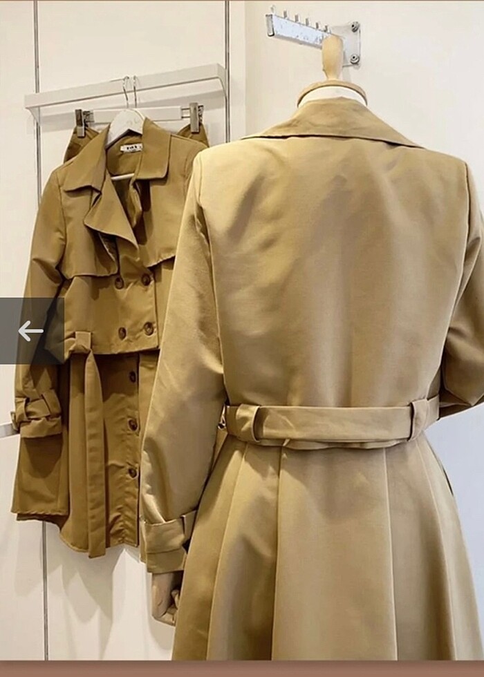 İkili trenç takım - Görsel 2