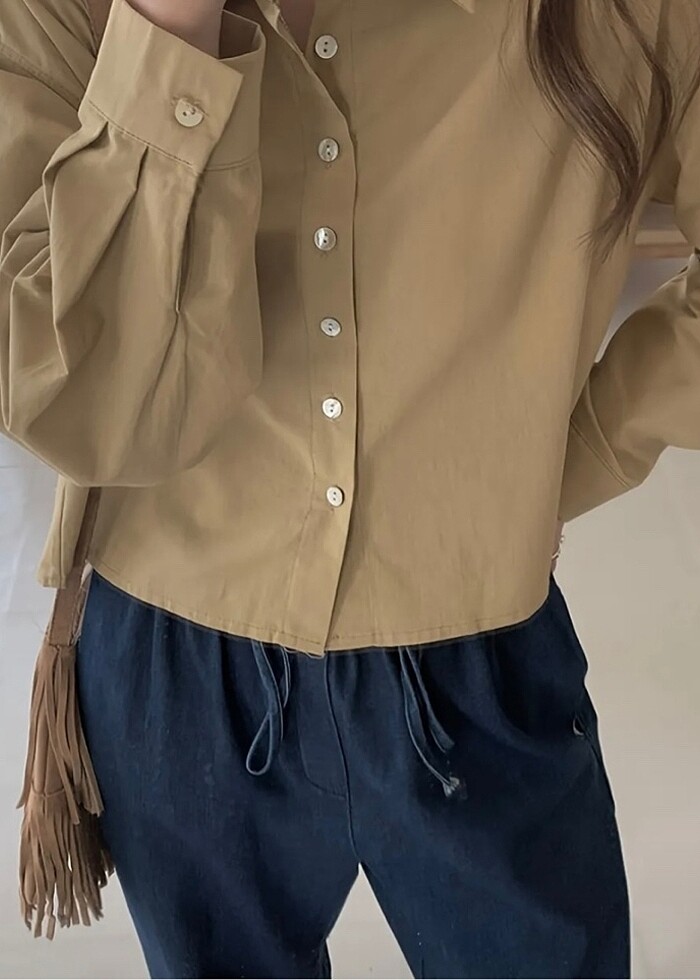 Tasarım detaylı gömlek - Görsel 2