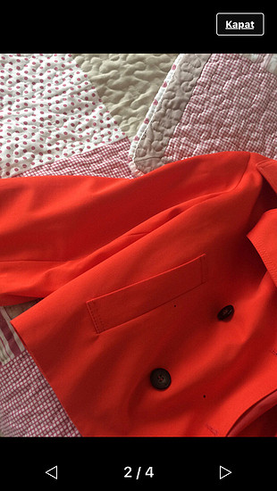 42 Beden turuncu Renk İpekyol ceket