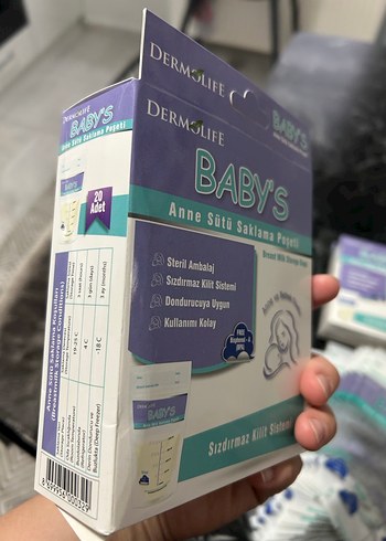 Bebek Süt Saklama Poşeti 74 adet - Görsel 3