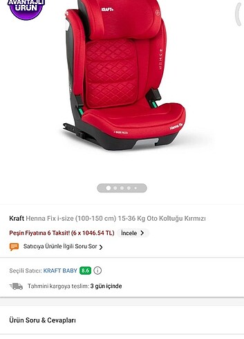 Kraft Bebek araba koltugu