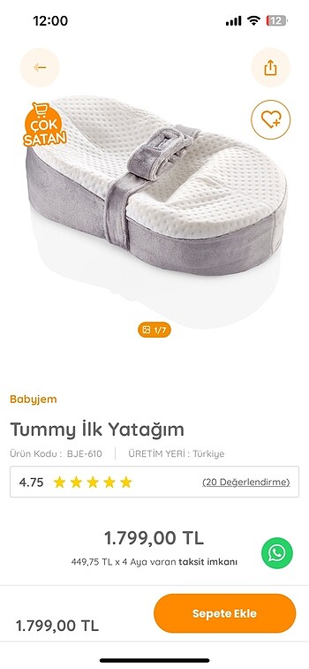 Babyjem reflü yatağı