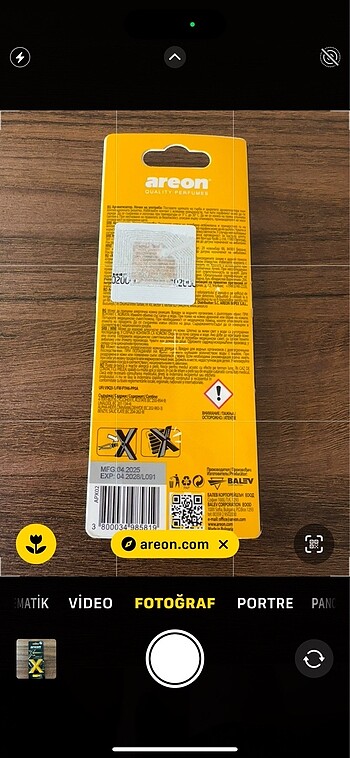 Diğer AREON X PERİENCE SIFIR