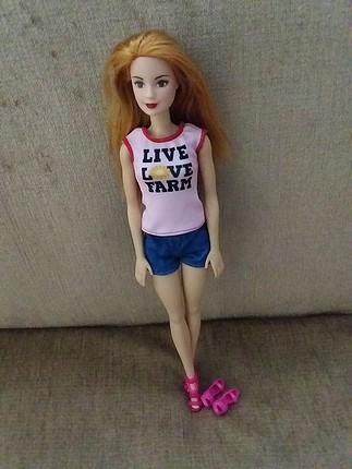 Orjinal Barbie Kızıl Saçlı Çilli Bebek ve Ayakkabı Meral Hnm Rez
