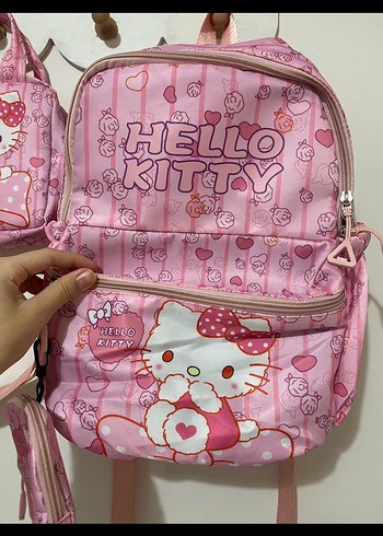 Hello Kitty Pembe Çocuk Okul Çantası