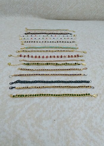 Renkli İşlemeli Boncuklu Bohem Bileklikler - Görsel 8