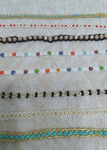 Renkli İşlemeli Boncuklu Bohem Bileklikler - Görsel 2