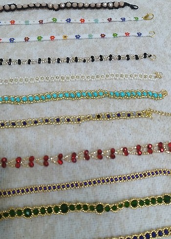 Renkli İşlemeli Boncuklu Bohem Bileklikler - Görsel 3