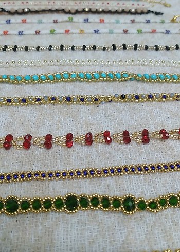 Renkli İşlemeli Boncuklu Bohem Bileklikler - Görsel 14