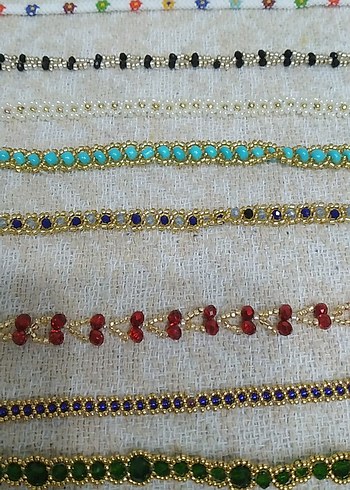 Renkli İşlemeli Boncuklu Bohem Bileklikler - Görsel 10