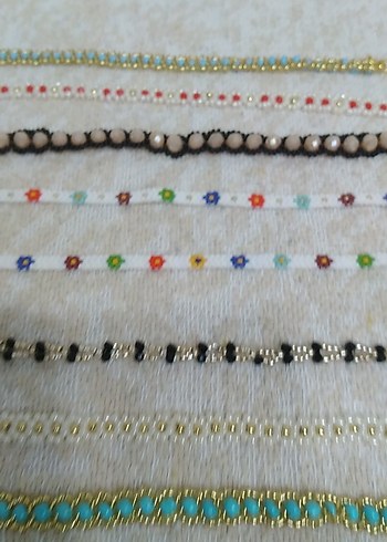 Renkli İşlemeli Boncuklu Bohem Bileklikler - Görsel 9