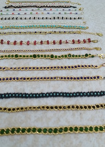 Renkli İşlemeli Boncuklu Bohem Bileklikler - Görsel 6