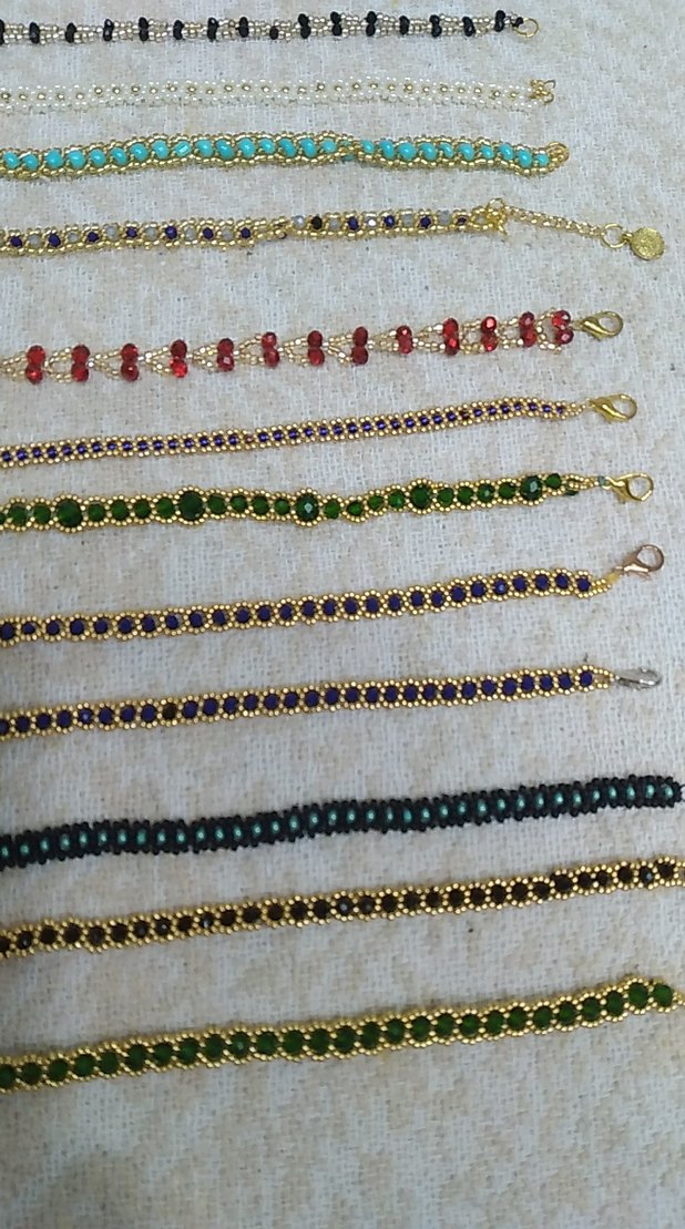 Renkli İşlemeli Boncuklu Bohem Bileklikler - Görsel 4