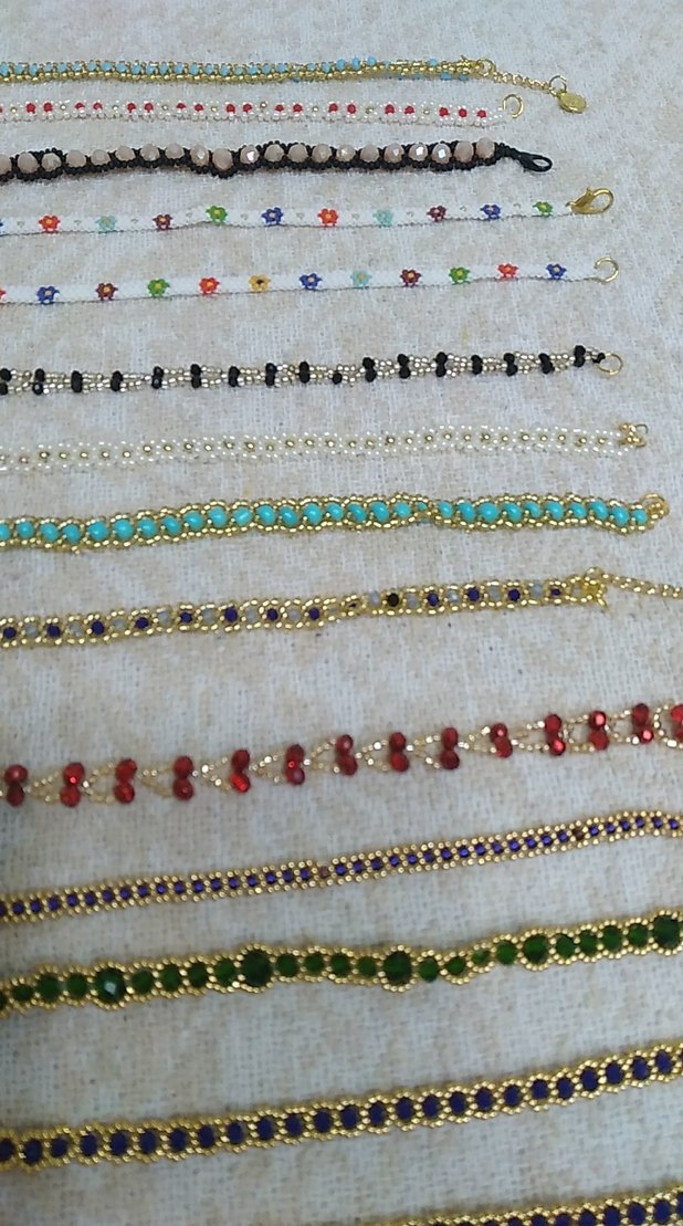 Renkli İşlemeli Boncuklu Bohem Bileklikler - Görsel 3