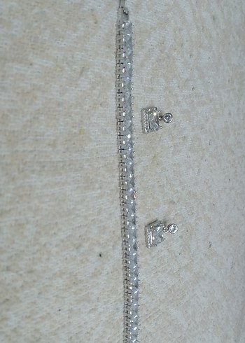 Gri Zincir Detaylı Kadın Bileklik - Görsel 4