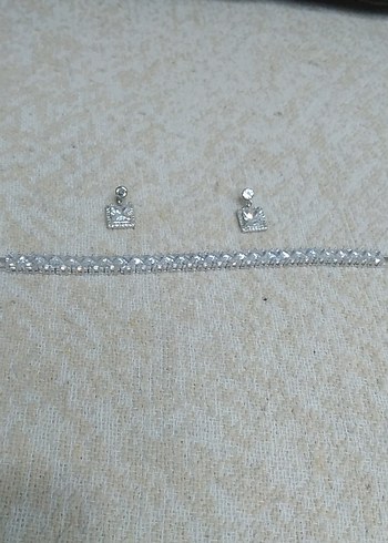 Gri Zincir Detaylı Kadın Bileklik - Görsel 3