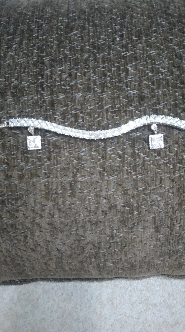 Gri Zincir Detaylı Kadın Bileklik - Görsel 2