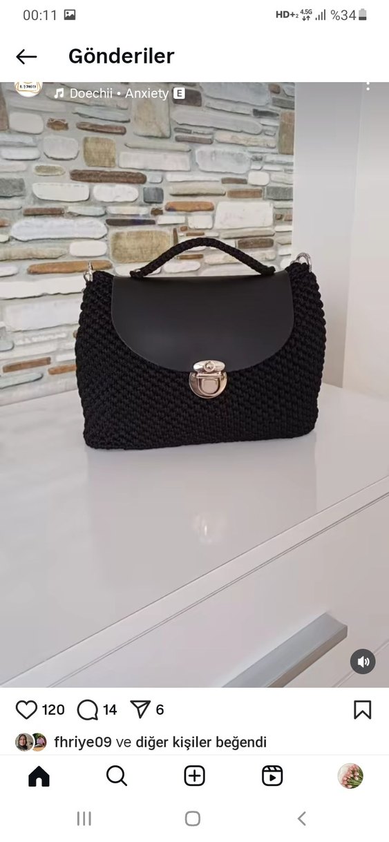 Bej Deri Bohem Kadın Çapraz Çanta - Görsel 4