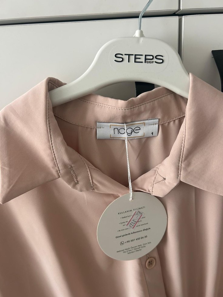 Bej Uzun Kollu Uzun Elbise - Görsel 3