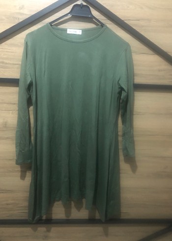 Zara Rahat Ve Sik Haki Uzun Tunik