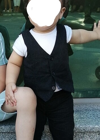 H&M yelek pantalon takım - Görsel 5