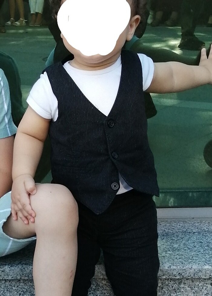 H&M yelek pantalon takım - Görsel 5