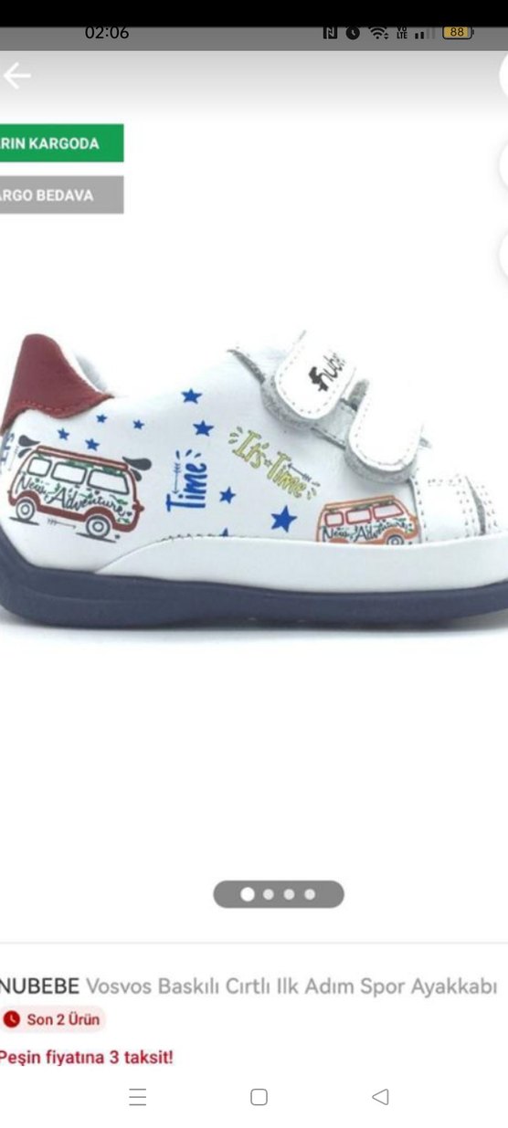 Nubebe ilk adım ayakkabısı 21 no - Görsel 2